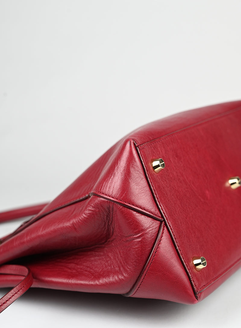 Jil Sander Borsa in pelle rossa -  lesleyluxuryvintage