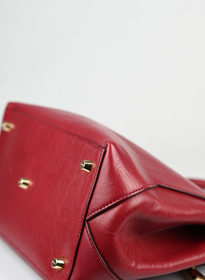 Jil Sander Borsa in pelle rossa -  lesleyluxuryvintage