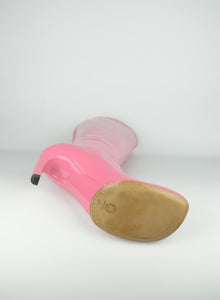 Dries Van Noten Pink patent leather boots - No. 39