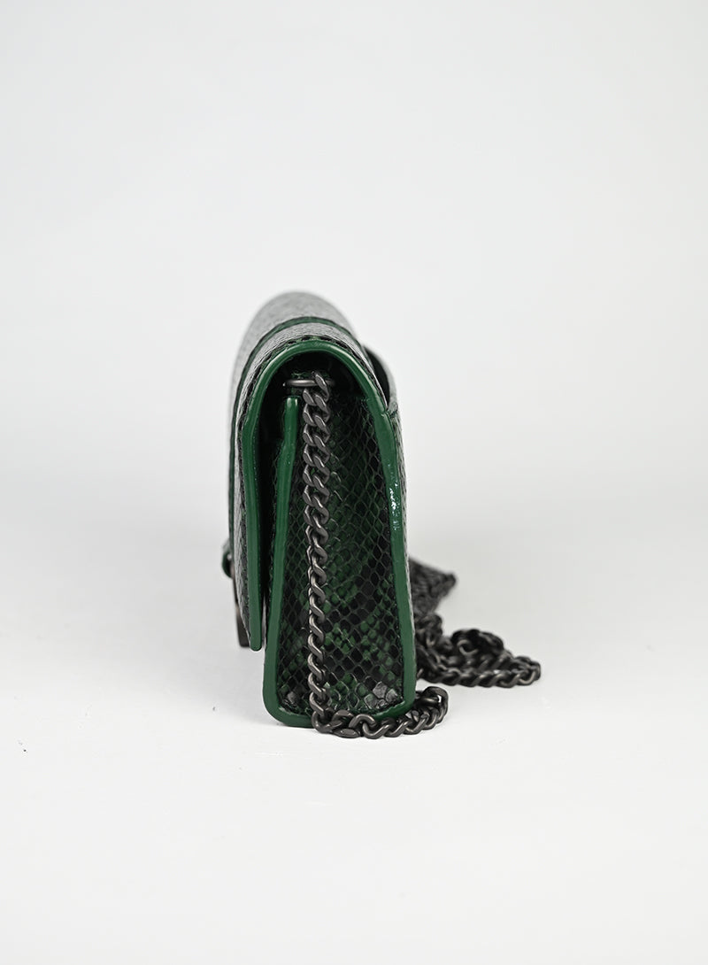 Balenciaga Hourglass WOC Pitone Verde
