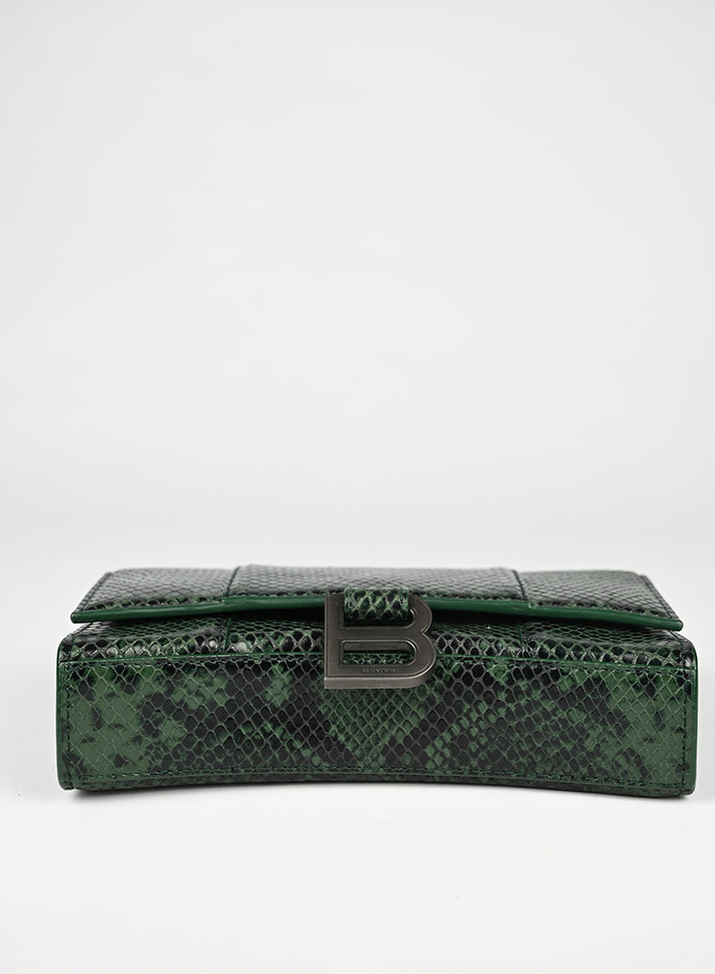 Balenciaga Hourglass WOC Pitone Verde
