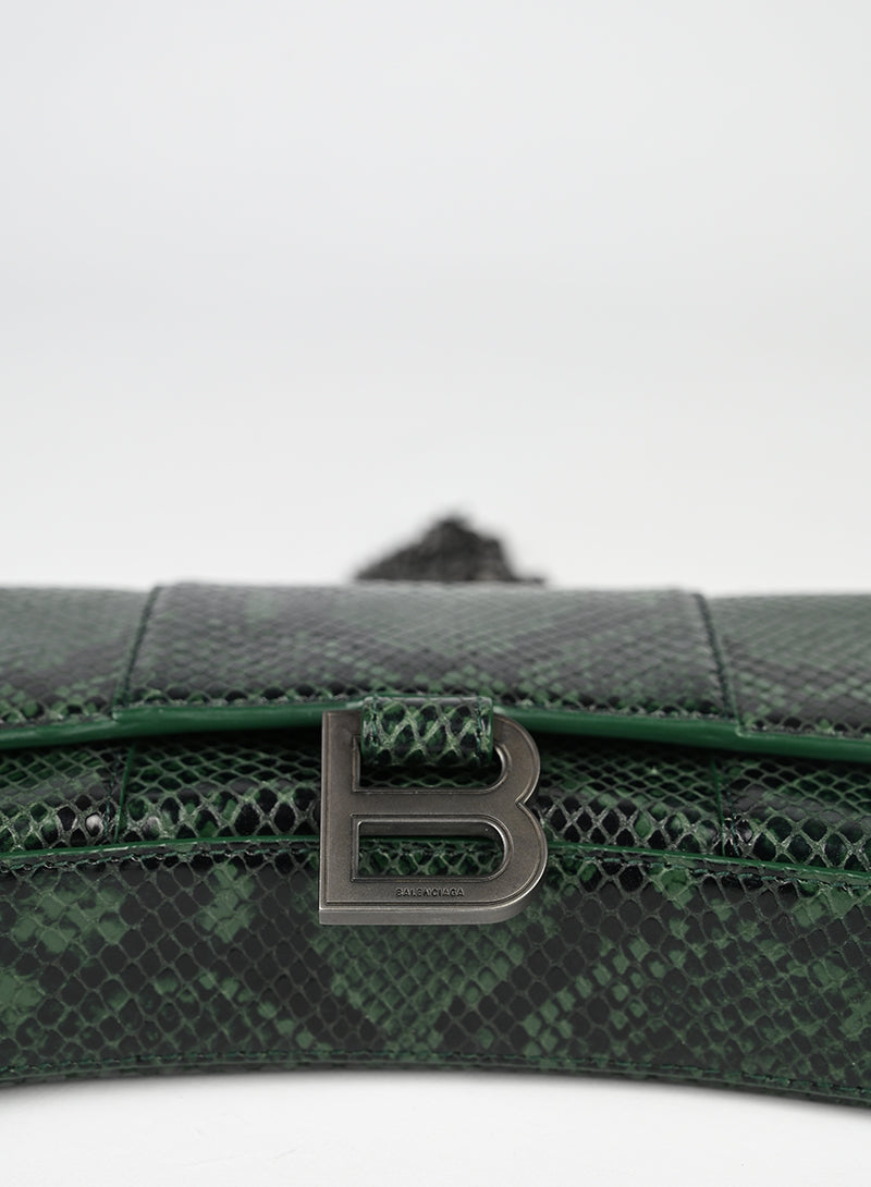 Balenciaga Hourglass WOC Pitone Verde