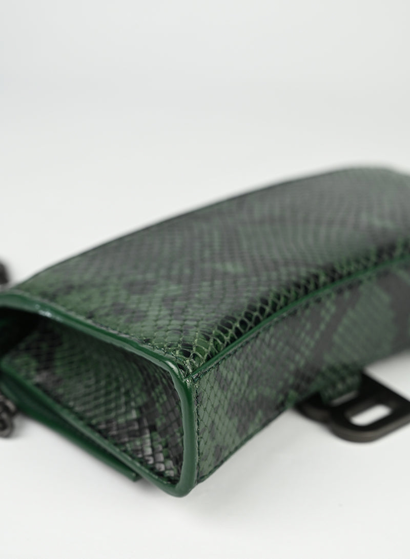 Balenciaga Hourglass WOC Pitone Verde