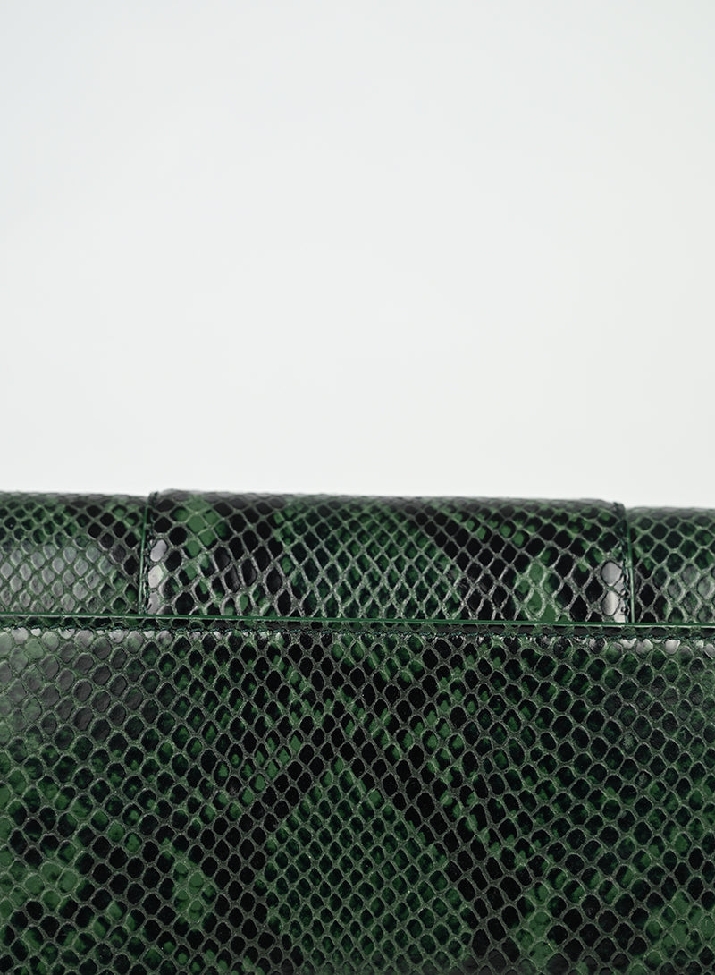 Balenciaga Hourglass WOC Pitone Verde