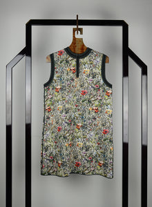 Dior Green dress with flower pattern - Size. 44
