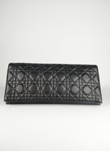 Load image into Gallery viewer, Dior Pochette Cannage in pelle nera
