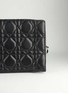 Dior Pochette Cannage in pelle nera