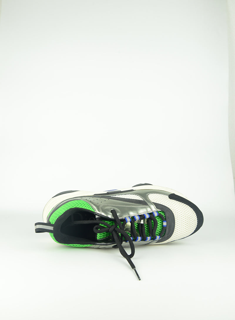 Dior Homme White and Green B22 Sneakers - No. 43 ½