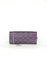 Load image into Gallery viewer, Dior Pochette Cannage in raso prugna
