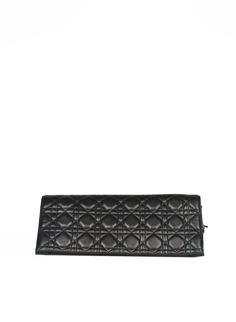 Dior Pochette Cannage in pelle nera