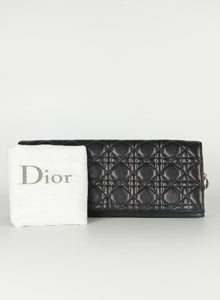 Dior Pochette Cannage in pelle nera