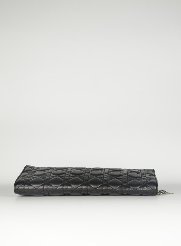 Dior Pochette Cannage in pelle nera