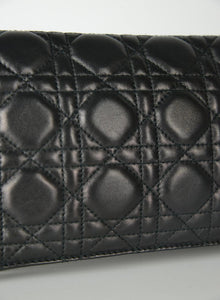 Dior Pochette Cannage in pelle nera