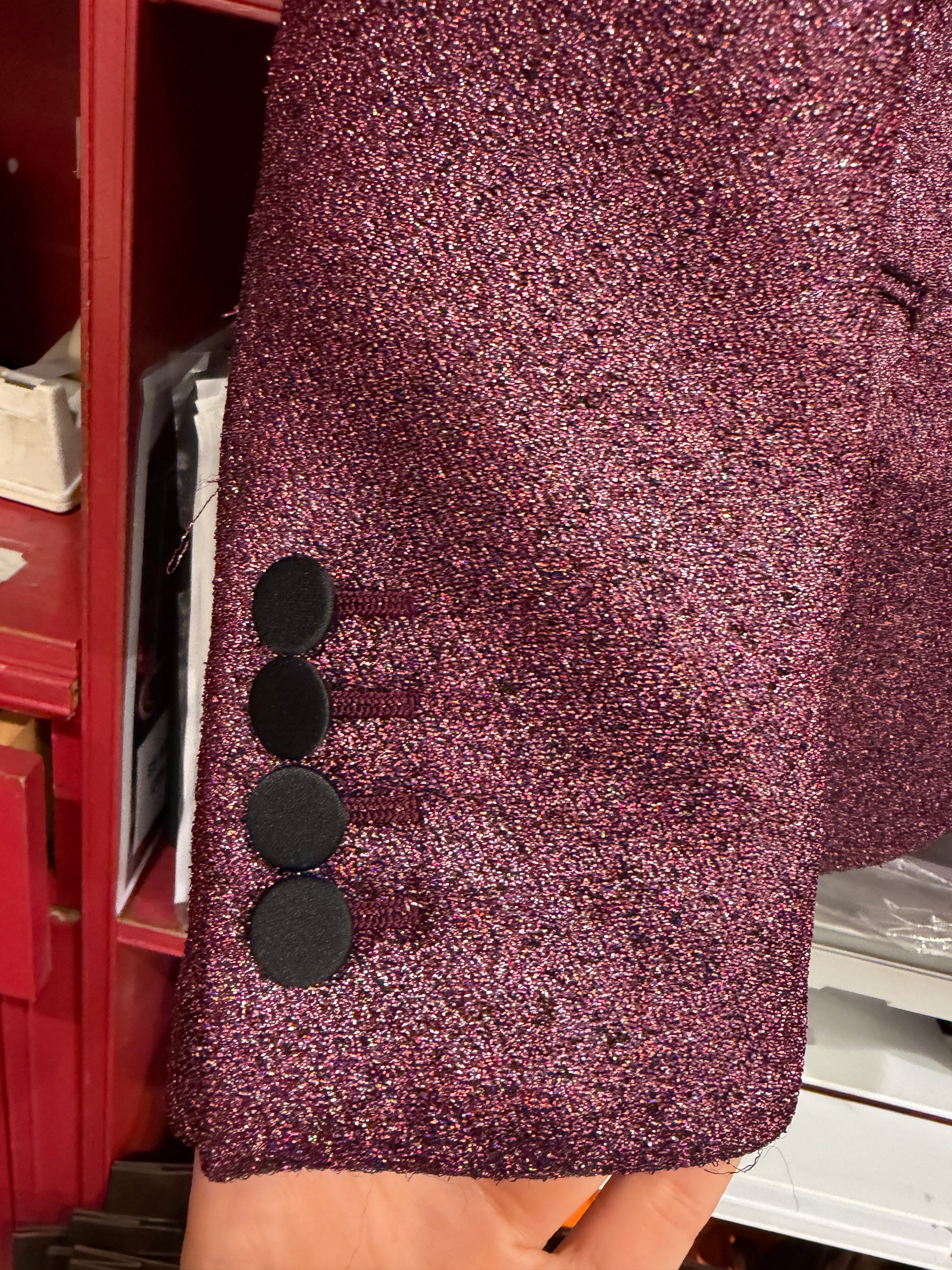 Saint Laurent giacca rosa lurex -  lesleyluxuryvintage