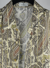 Carica l&#39;immagine nel visualizzatore di Gallery, Etro Camicia Paisley in seta oro - Tg. 42
