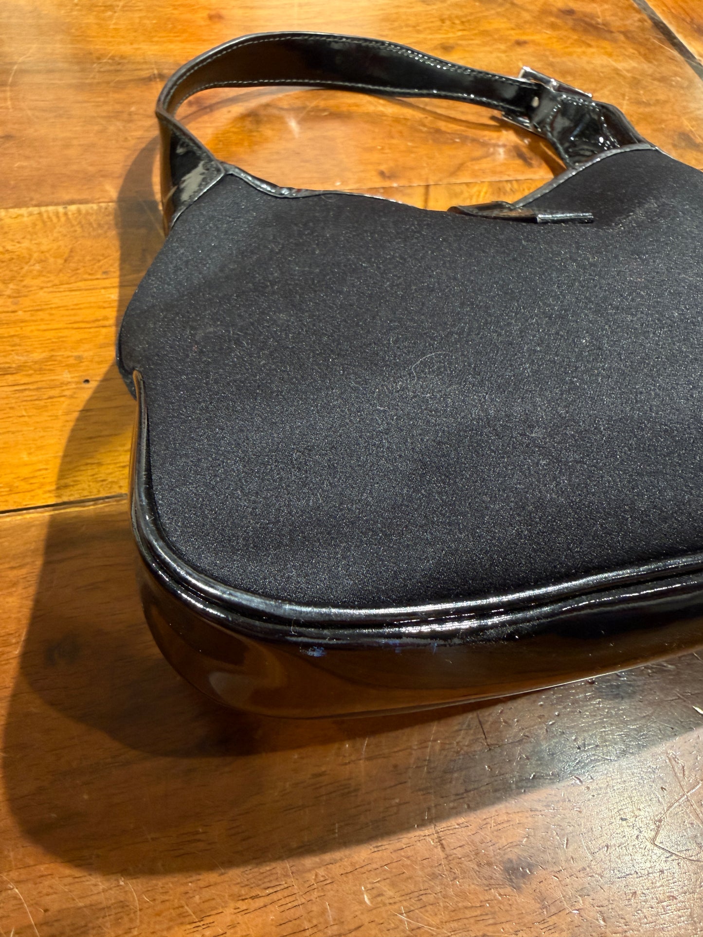 Gucci borsina Jackie tessuto nero