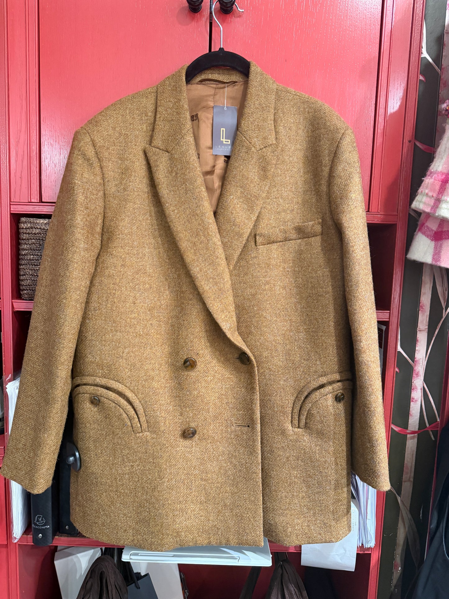 Blazé blazer lana nocciola -  lesleyluxuryvintage