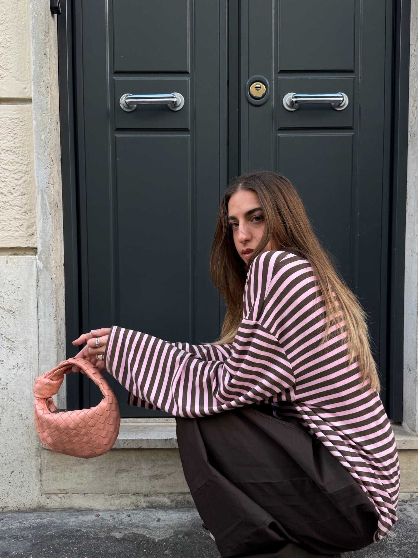 Bottega Veneta Borsa Mini Jodie rosa