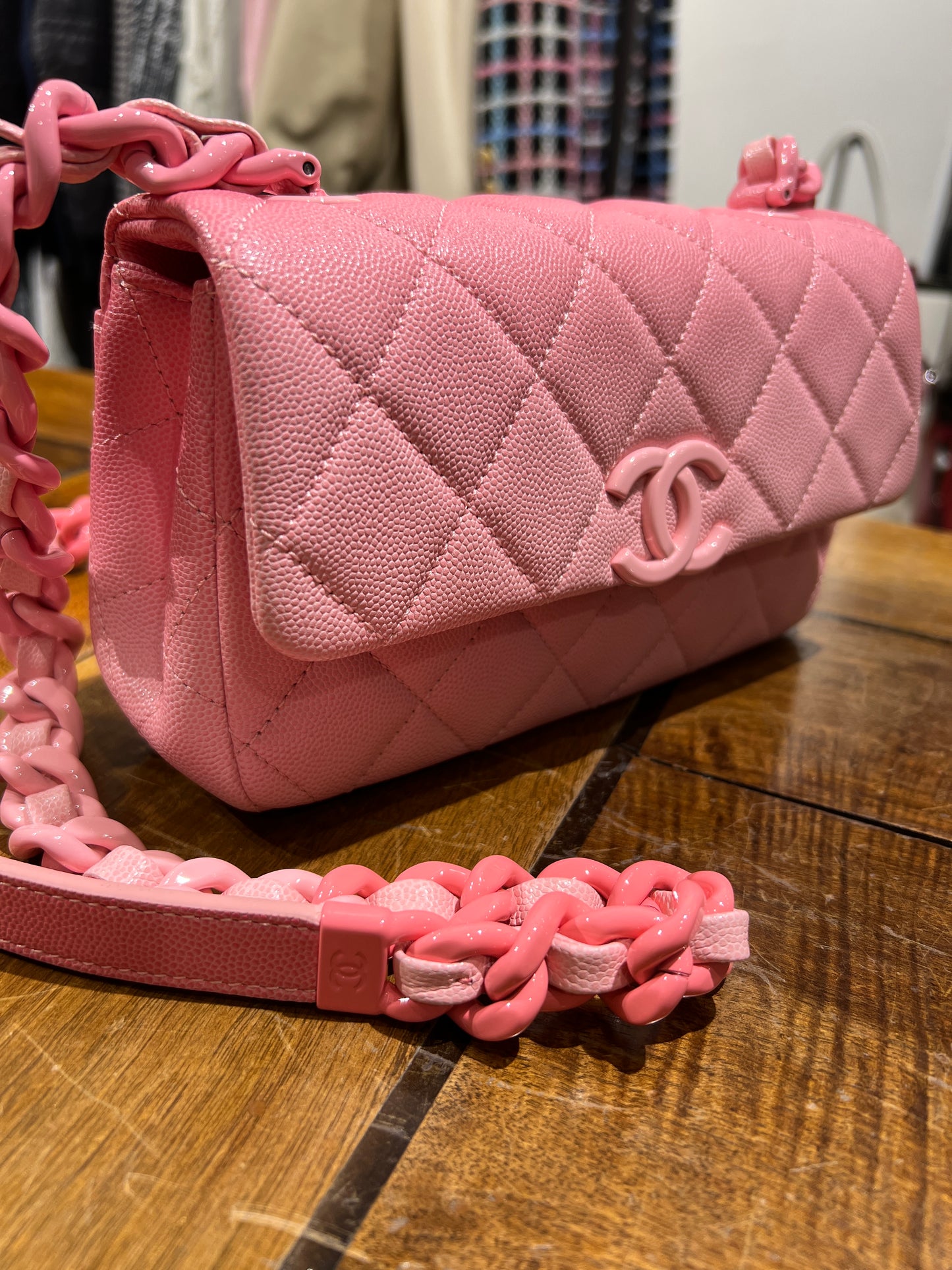 Chanel Mini Flap Bag Pink Ombre