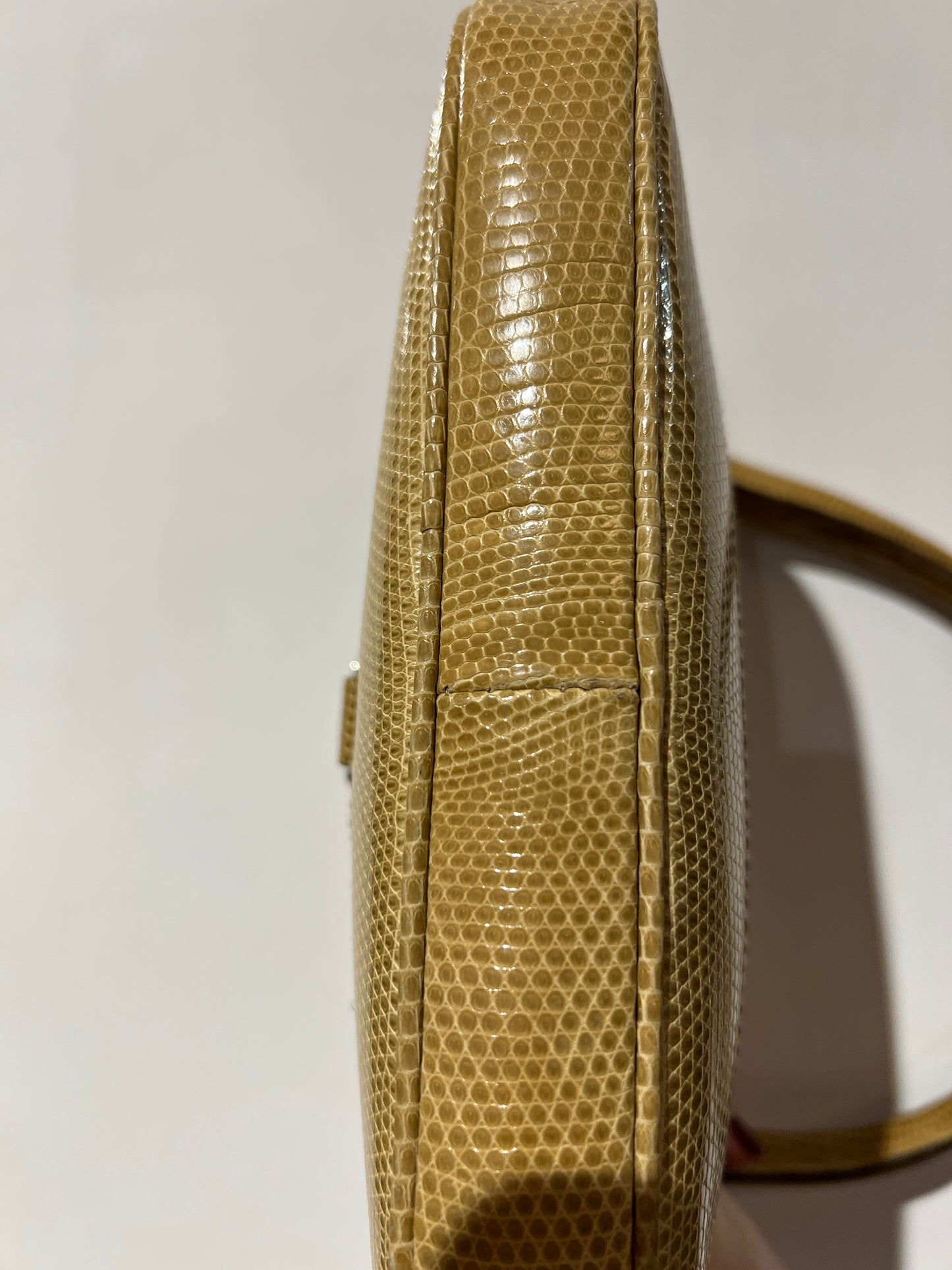 Gucci borsina Vintage lizard avana