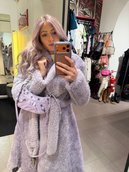 Balenciaga borsina Cagole mini lilla