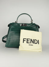 Load image into Gallery viewer, Fendi Peekaboo bag in green coconut
