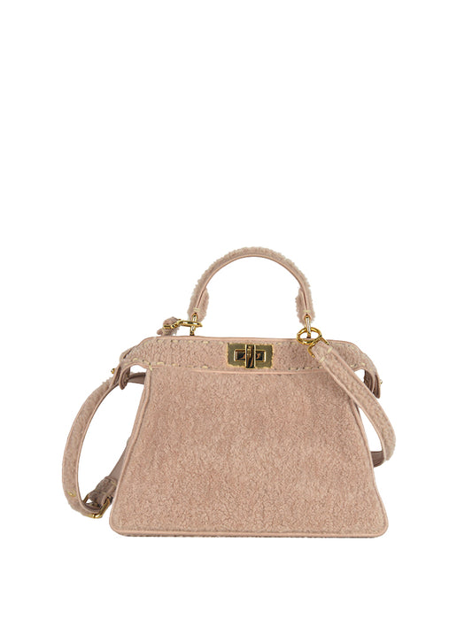 Fendi Peekaboo I See U in antique pink sheepskin