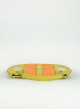Load image into Gallery viewer, Fendi Bag in green and orange suede Zucca

