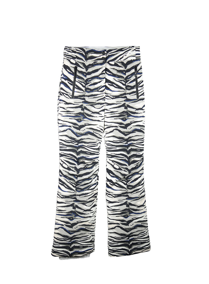 Fendi Pantalone da sci zebrato imbottito - Tg. 40