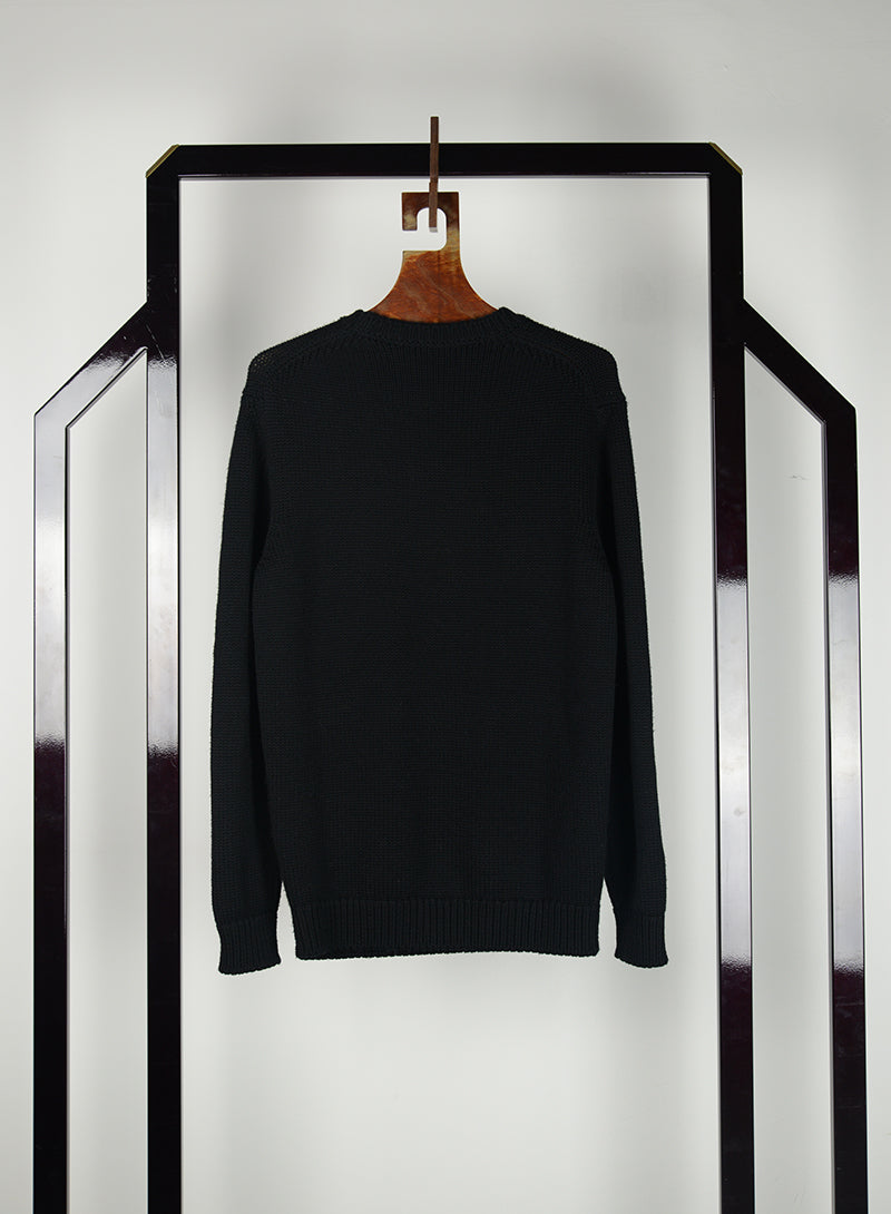 Fendi Pullover nero con scritta bianca - Tg. 42