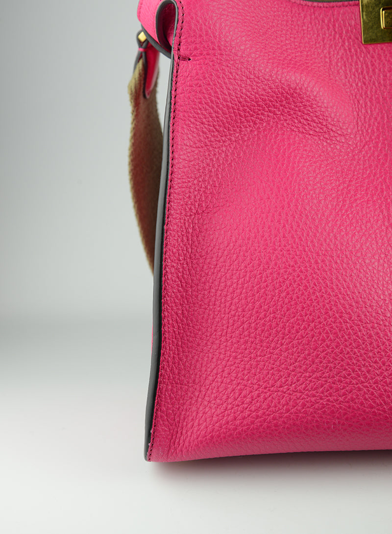 Fendi Selleria Borsa Peekaboo Isseu X-lite fucsia