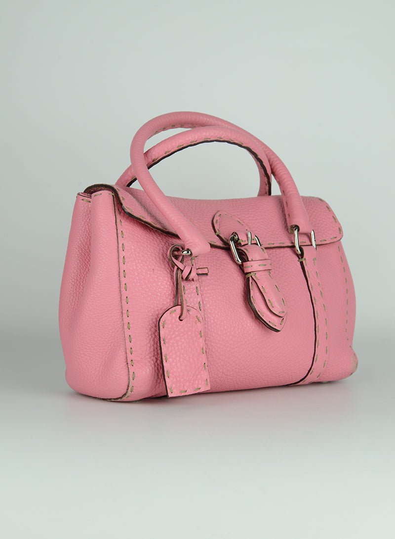 Fendi Selleria Borsina in pelle rosa