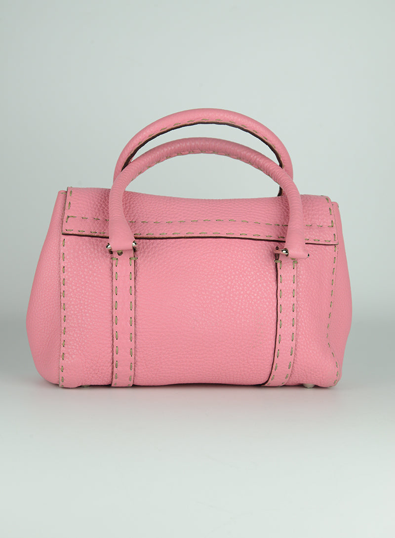 Fendi Selleria Borsina in pelle rosa