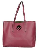 Load image into Gallery viewer, Fendi Shopper in cyclamen leather
