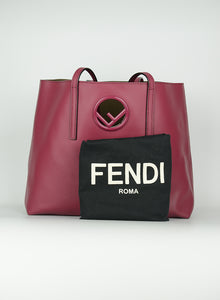 Fendi Shopper in cyclamen leather