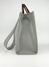 Load image into Gallery viewer, Fendi Sunshine rigid shopper in gray leather

