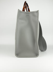 Fendi Sunshine rigid shopper in gray leather