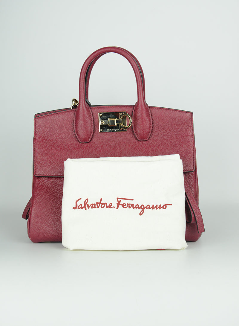 Ferragamo Borsa The Studio ciliegia