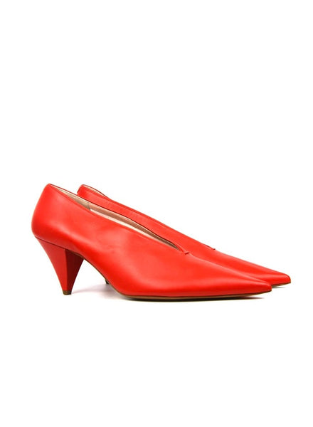 Celine Décolléte in pelle corallo morbida - N. 40