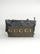Carica l&#39;immagine nel visualizzatore di Gallery, Gucci Shopper in pelle nera maxi logo
