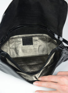 Gucci Papillon Crest bag in black patent leather