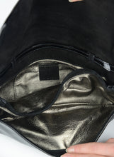 Load image into Gallery viewer, Gucci Papillon Crest bag in black patent leather
