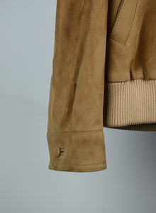 Gucci Giubotto in camoscio beige - Tg. 38