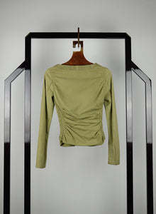 Gucci Olive green suede jacket - Size. 40