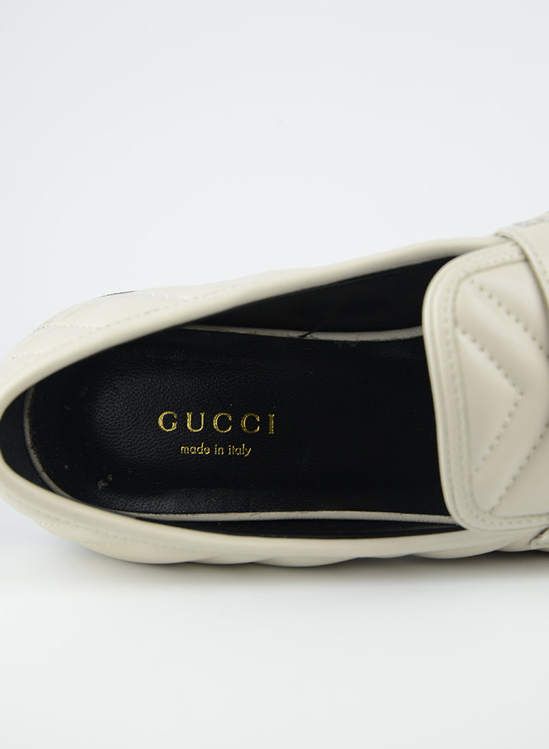 Gucci Mocassini in pelle panna - N. 36
