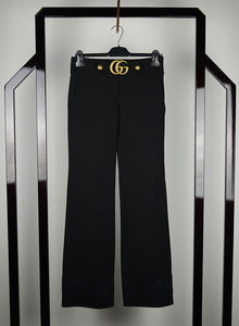 Gucci Black GG trousers - Size. 40