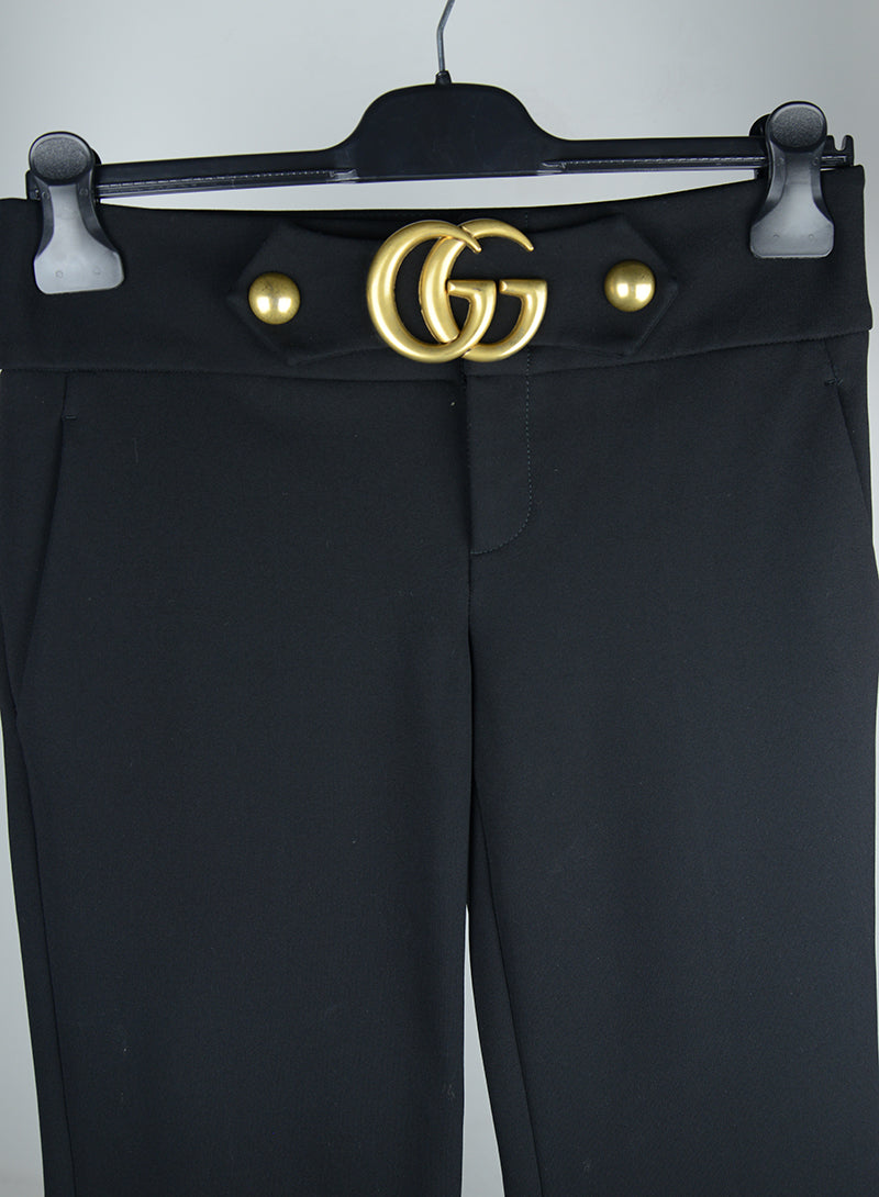 Gucci Pantalone nero GG - Tg. 40