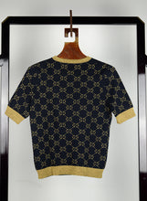 Load image into Gallery viewer, Gucci Blue wool sweater with gold GG - Size. M
