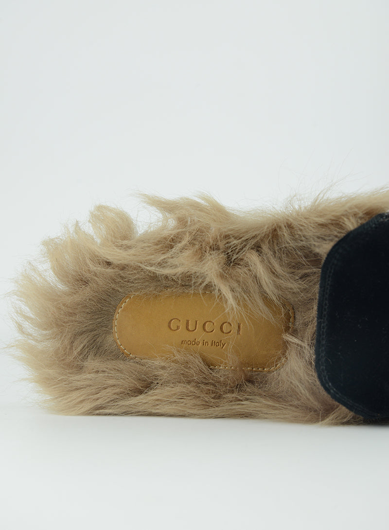 Gucci Sabot Princetown in suede neri - N. 39