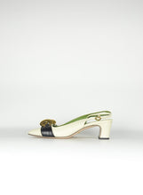 Load image into Gallery viewer, Gucci Slingback in pelle panna - N. 39
